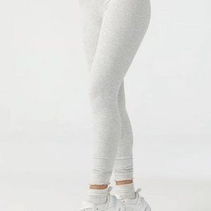 JOAH BROWN Balance Ribbed High Waisted Legging Grey